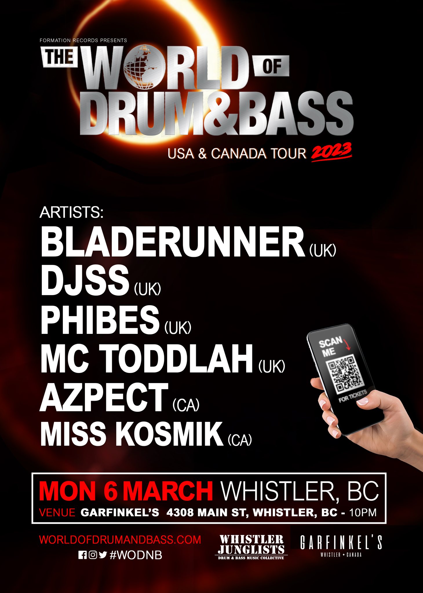 Miss Kosmik opens for the World of Drum & Bass Tour