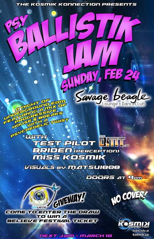 BallistiK Jam - Believe Festival Tickets Giveaway