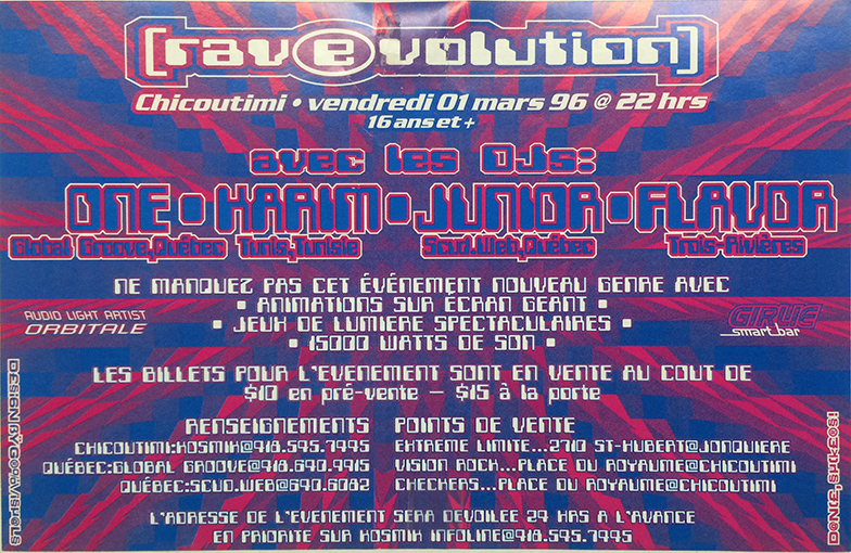 Rave Flyer Quebec
