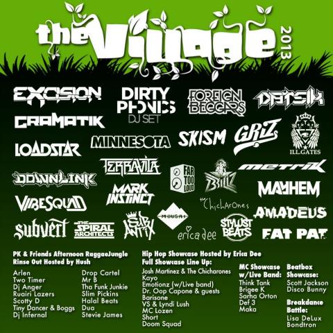 Shambala Village Lineup 2013