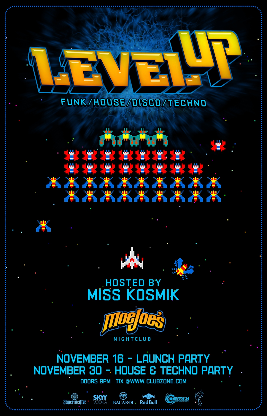 ‘Level Up’ on November 16th at Moe Joe's Nightclub