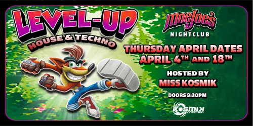 House and Techno in Whistler at Level Up hosted by Miss KosmiK