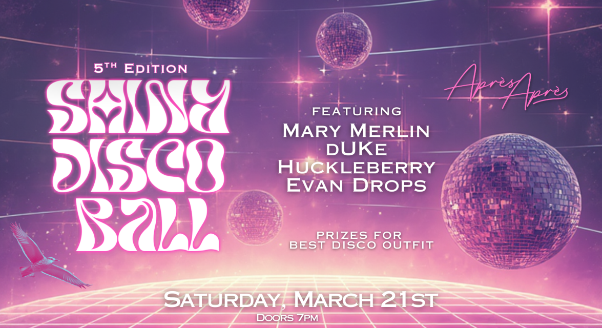 The Shiny Disco Ball is back for it's 5th edition on Saturday, March 21st!